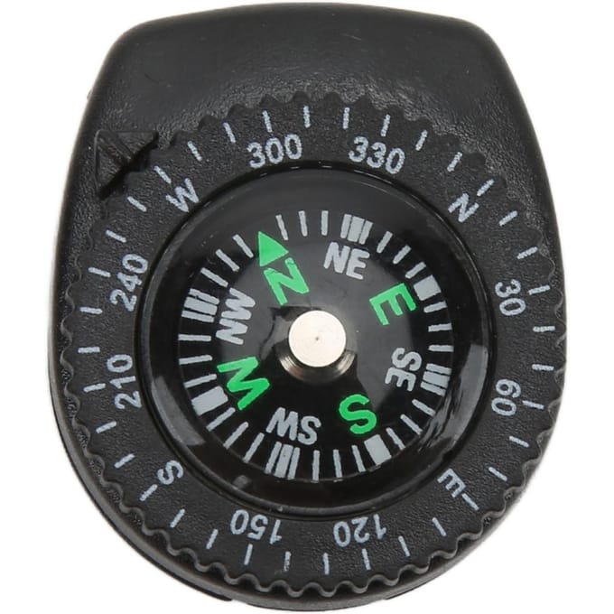 Mini Polsband Kompas Draagbaar Duikkompas Kamperen Noodgevallen Overleving Navigatiehulpmiddel black