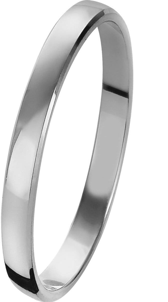 Orphelia Trouwring - 9 karaat Witgoudkleurig - 2.0 mm breed - OR130/20/NY/52