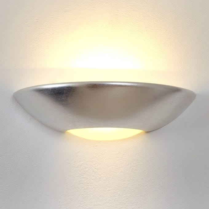 Holländer Eenvoudige wandlamp Matteo zilver