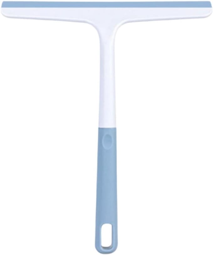 Plastic Rakel - Raamtrekker Schraper - Ramen Schoonmaken - Ergonomische Grip - 22 x 5 x 25 cm - Blauw