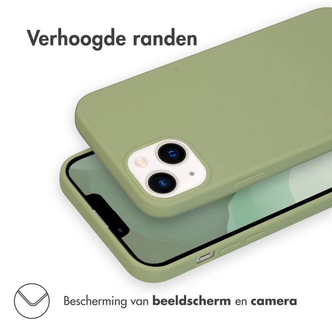 imoshion Hoesje - Geschikt voor Apple iPhone 14 Plus - Color Backcover - Olive Green