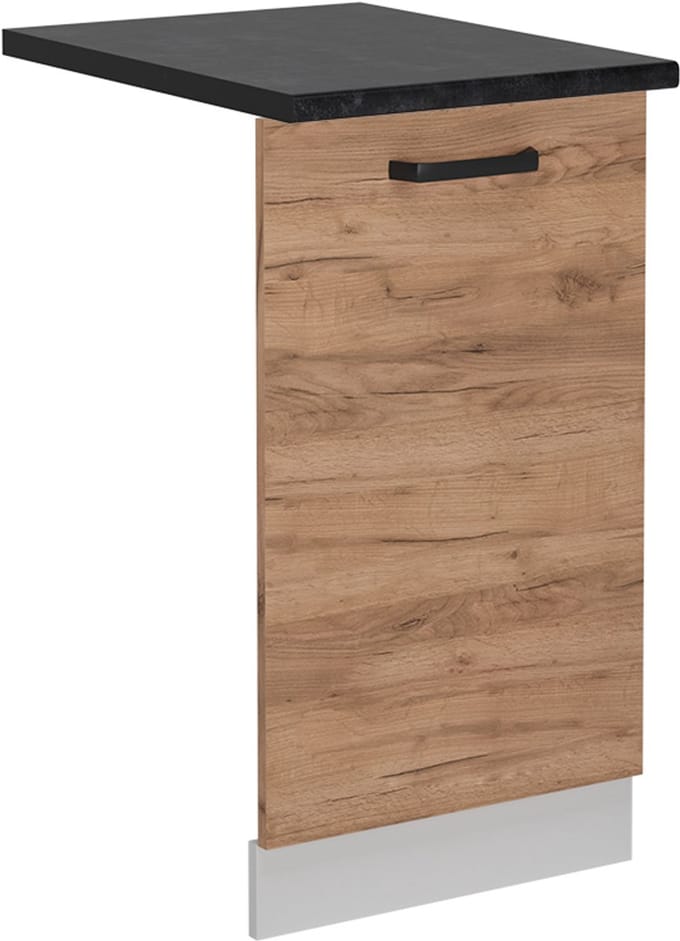 Vicco R-Line Vaatwasserfrontpaneel – 45 cm, WB Antraciet Krachtige eik goud