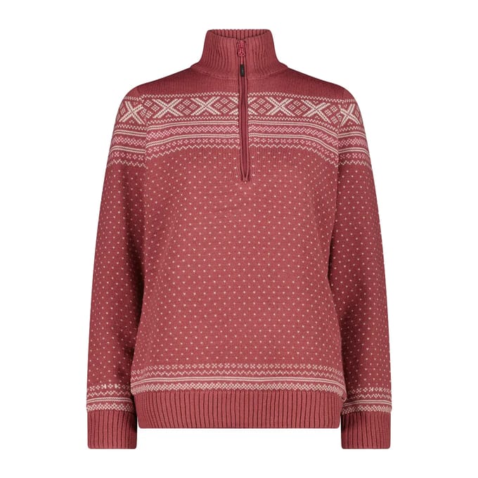 Pull 1/2 zip in brei vrouw CMP WP