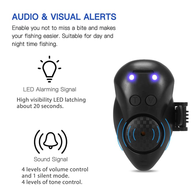 Vistuig Alarm LED Vistuig Alarm Lichtgevende Vistuig Indicator rood