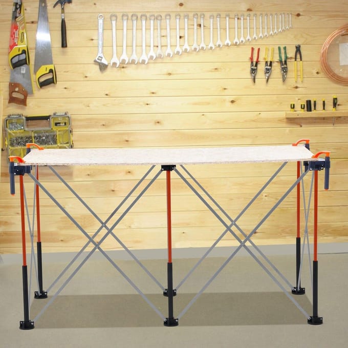 Draagbare Opvouwbare Werktafel 1266 x 665 mm Inklapbare Werkstandaard 1135 kg