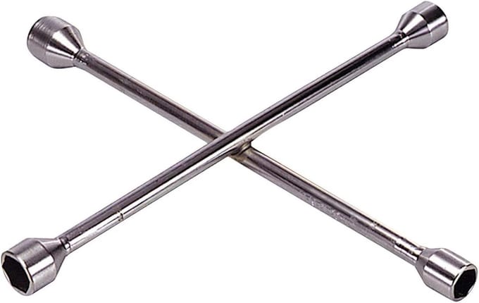 Kruissleutel 17-19-21-23 mm, geschikt voor auto en fiets