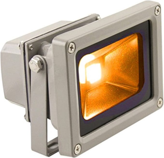 LED Bouwlamp Oranje - 10 Watt - Schijnwerper - Koningsdag - Buitenverlichting