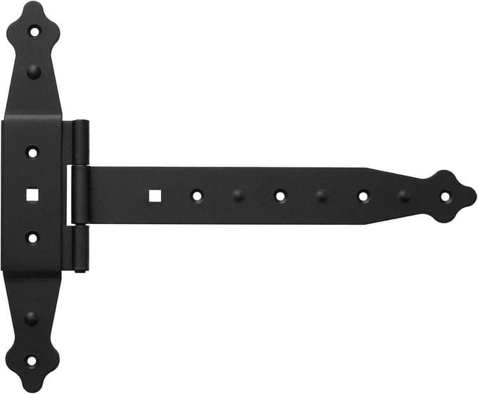 Kruishang T-scharnieren 237 mm - Halfzware Zwarte Bevestigingsmaterialen