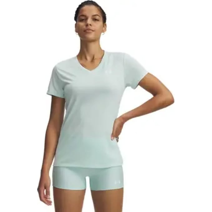 Dames-T-shirt met V-hals Under Armour Tech Twist