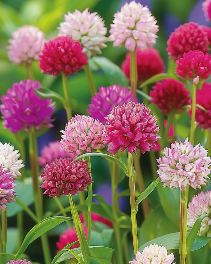 Kogelamarant Zaden Gomphrena Globosa Gemengd Eenjarig