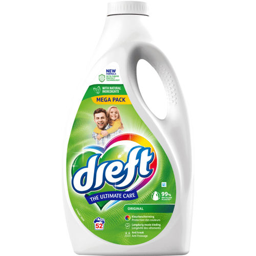 Dreft Vloeibaar Wasmiddel Regular 52 wasbeurten - 2,34 liter