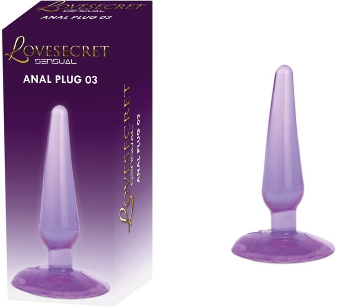 Lovesecret Sensual – Anal Plug 03 Purple – Anal Plug met Zuignap