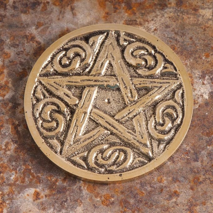 Magische munt pentagram