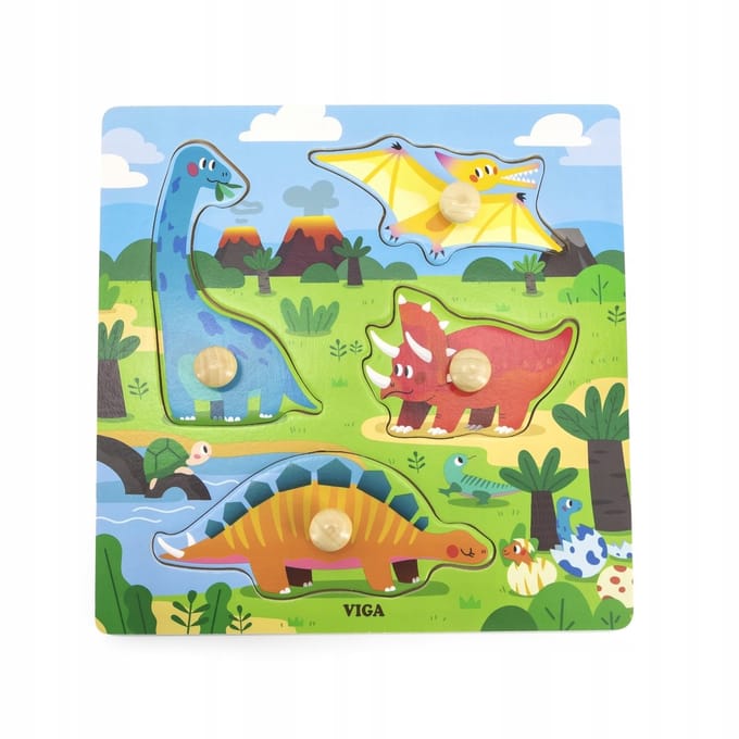 VIGA Puzzel met Knoppen, H: 26 mm, L: 22 cm, B: 22 cm, 1 stuk