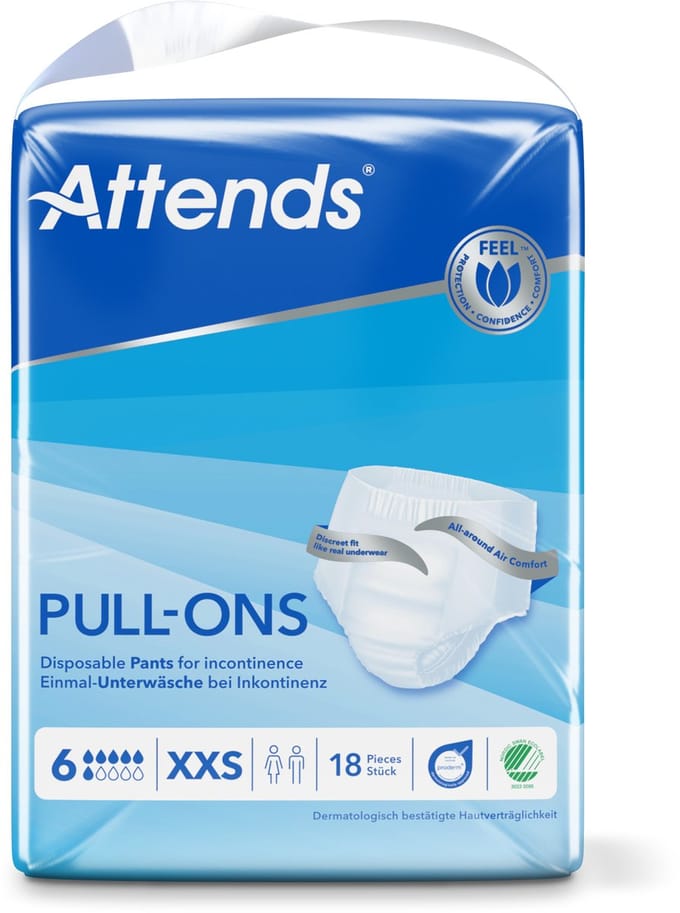 Attends Pull-ons 6 maat XXS 18 Stuks