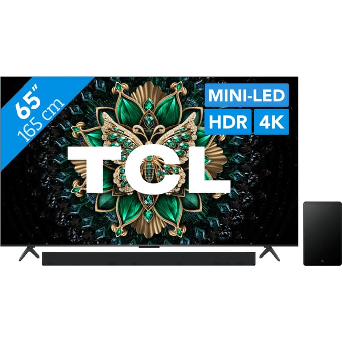 TCL 65" QD Mini-led C61K 4K (2025) + TCL Q65H