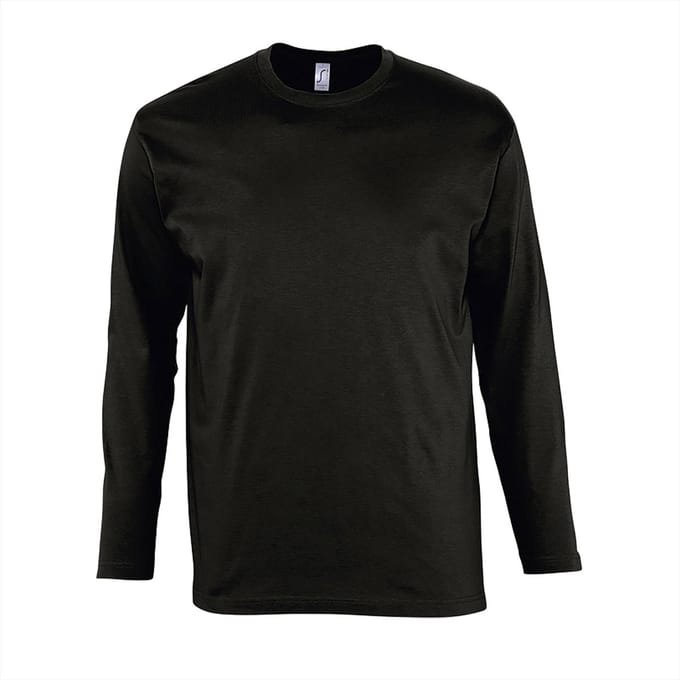 SOL'S T-Shirt Monarch Long Sleeve L241 - Deep Black - M