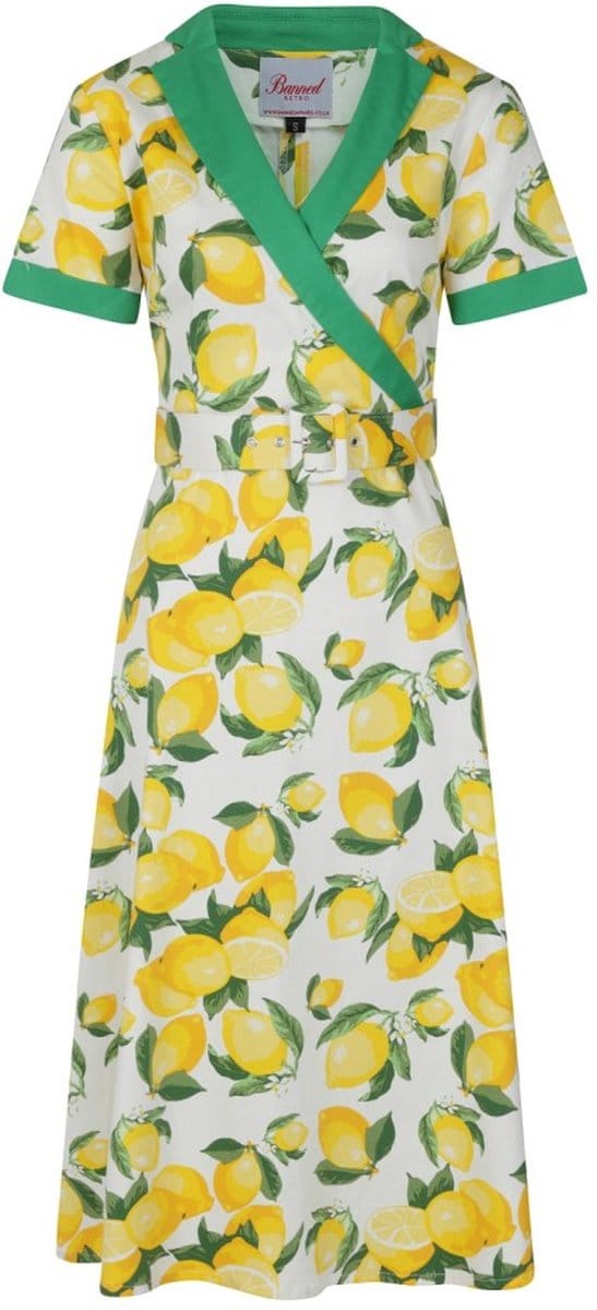 Dancing Days - LEMON SWING Flare jurk - M - Wit