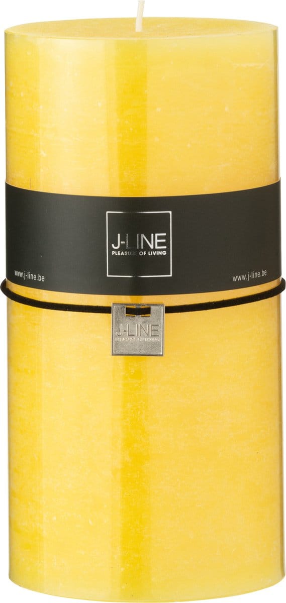 J-Line cilinderkaars - geel - XXL - 150U