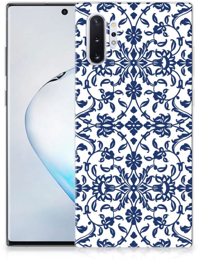 Samsung Galaxy Note 10 Plus TPU Case Flower Blue