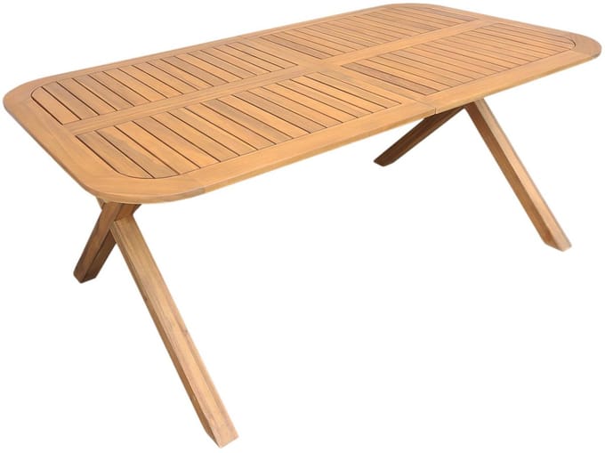 sweeek - Verlengbare tuintafel van acaciahout voor 6-8 plaatsen 180/240cm - tanzo