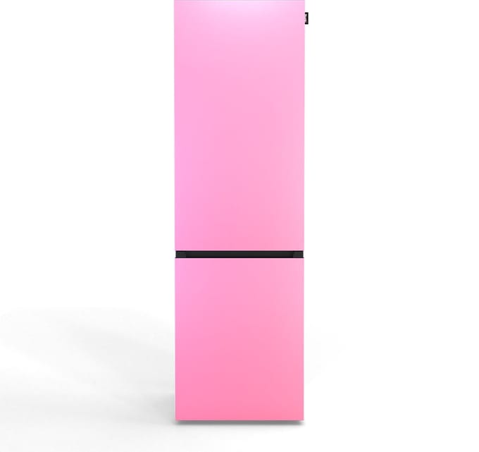 NUNKI LARGECOMBI-FBUB / Combi Bottom Koelkast, E klasse, 269l, Bubblegum Pink, Satin (FRONT only)