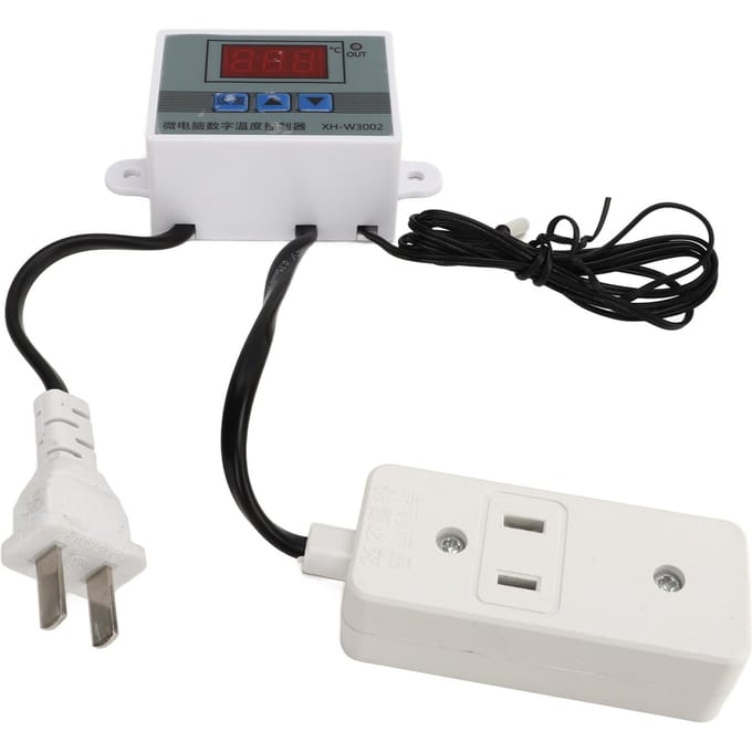 Digitale Temperatuurregelaar Thermostaatschakelaar 1500W 0,1 celsius Hoge Nauwkeurigheid white