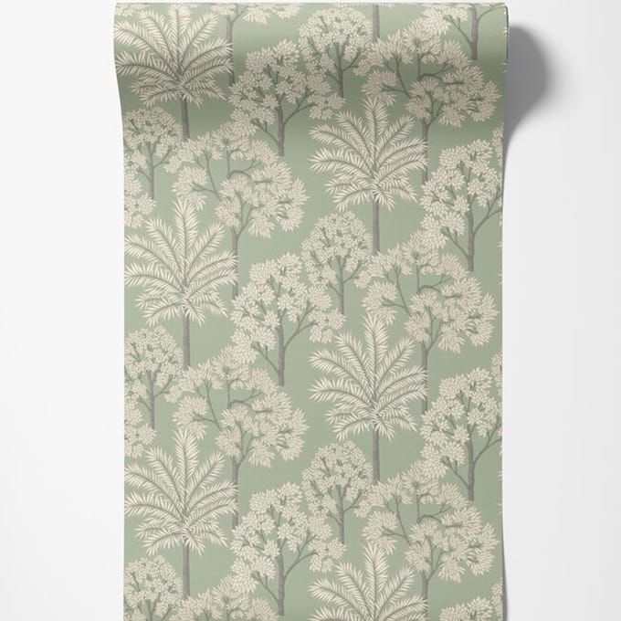 Dutch Wallcoverings - Arcadia- Palm Forest groen - A71308