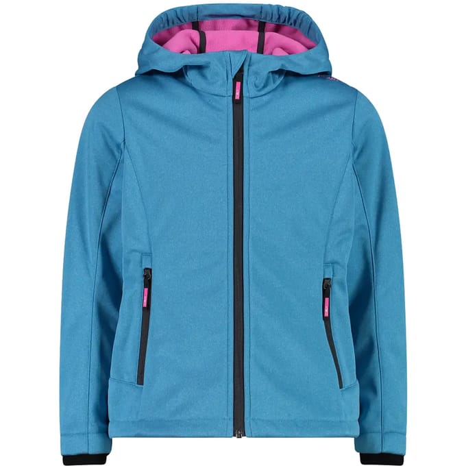 Cmp Fix Hood 3a29385n-m Softshelljack Blauw 10 Years Jongen
