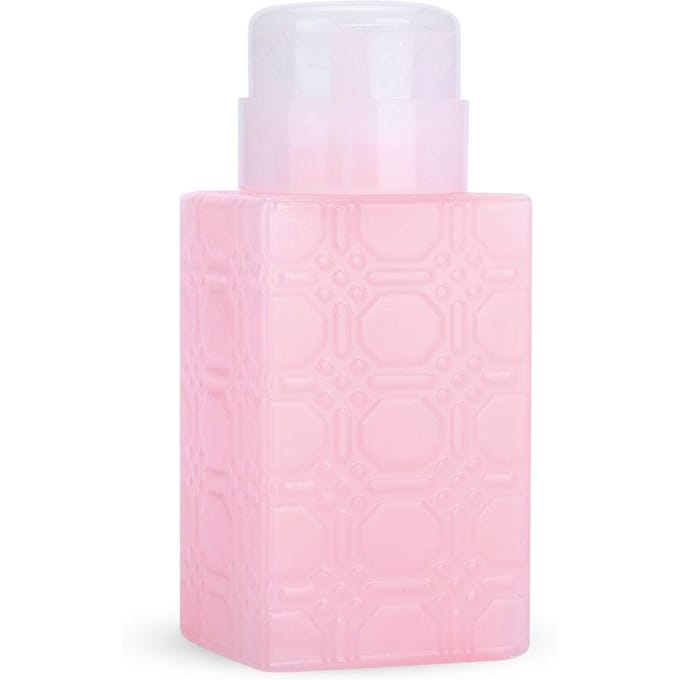 Draagbare Navulbare Pompdispenserfles Nail Art Nagellak Make-up Remover Lotioncontainer Pink white