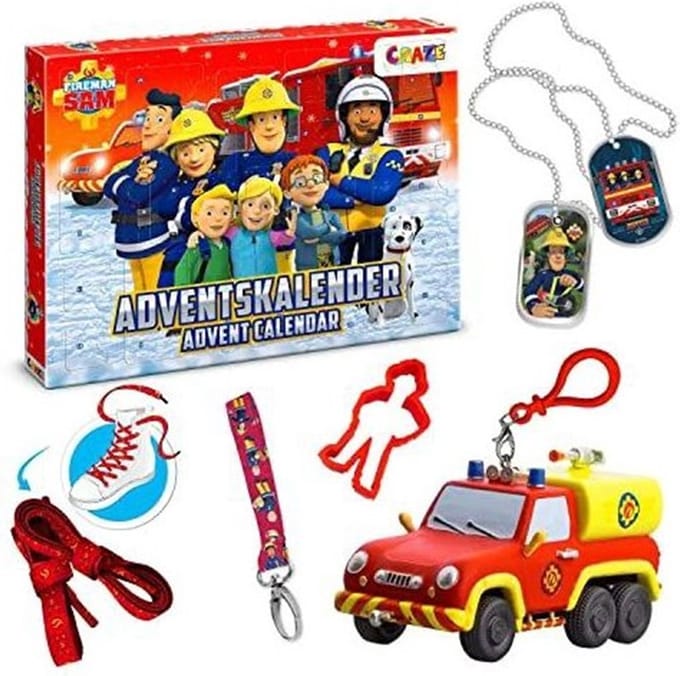 Brandweerman Sam adventskalender - Kerst - Fans - Elke dag een vakje