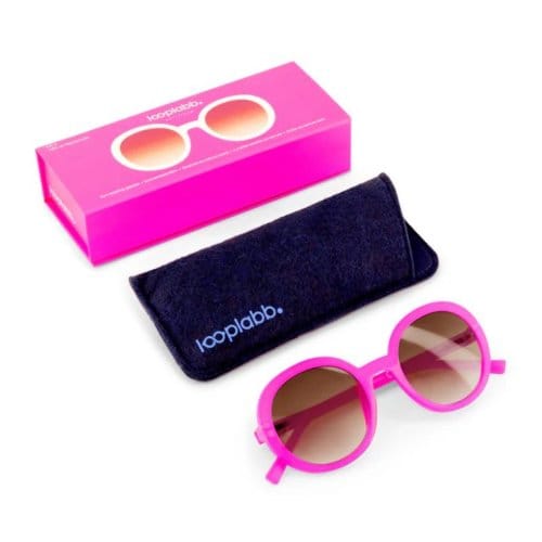 Looplabb zonnebril sterkte +2,50 model jane neon roze