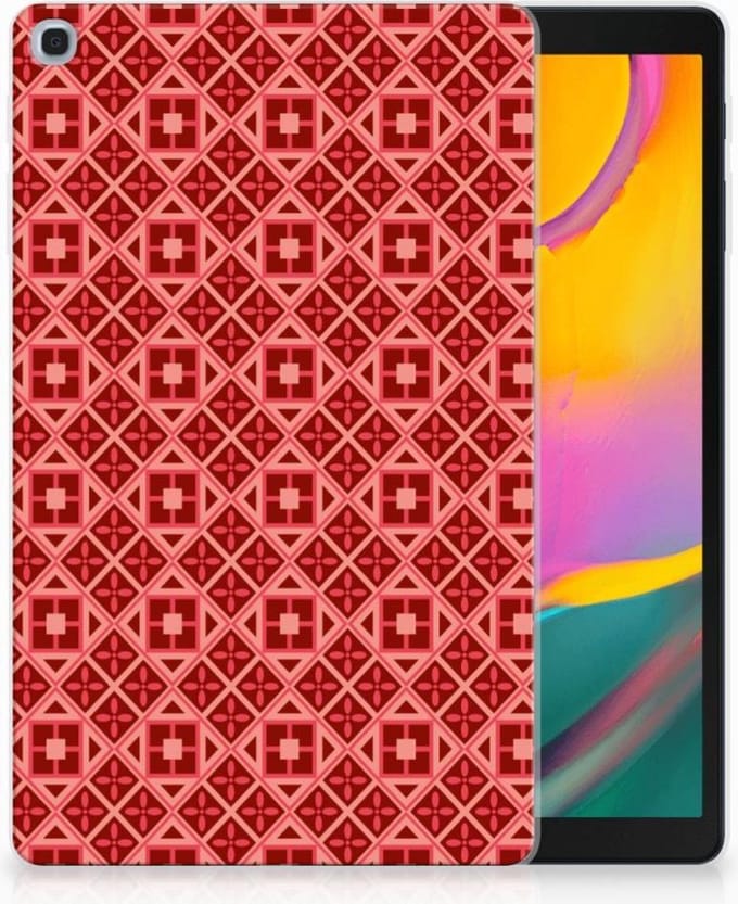 Samsung Galaxy Tab A 10.1 (2019) Hippe Hoes Batik Rood