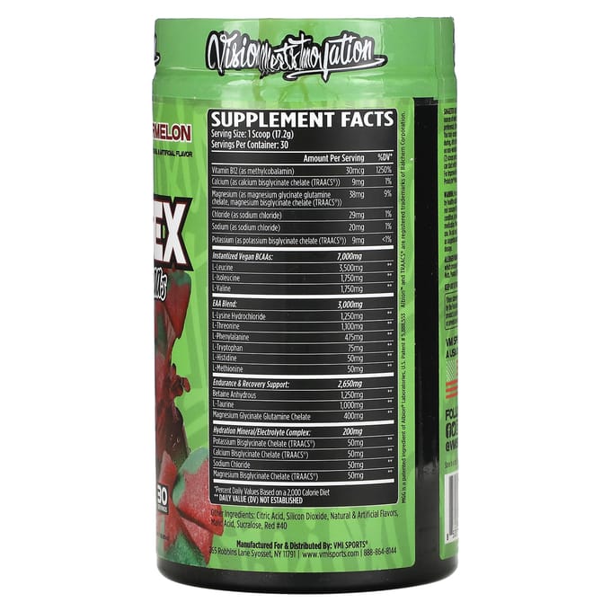 VMI Sports, Aminogex, EAA/BCAA, Saveur Pastèque, 18,2 oz (516 g)