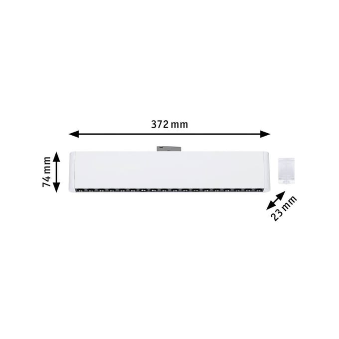 Paulmann URail LED-strip Zelos, 3000K, signaalwit, dimbaar