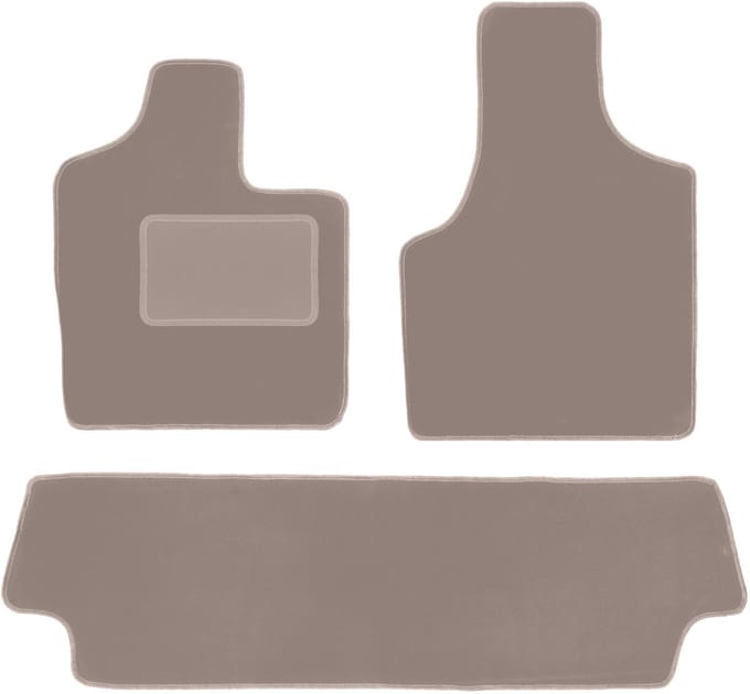 Beige veloursmatten voor: Chrysler Voyager IV minivan (2000-2008)