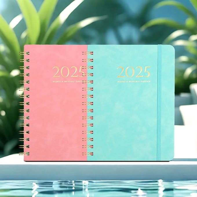 A5 Studieagenda 2025 - Schoolagenda met Softcover (Januari - December)