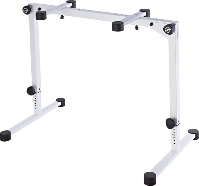 König & Meyer 18820 Omega Pro Keyboard Stand (Pure White) - Keyboard tafel