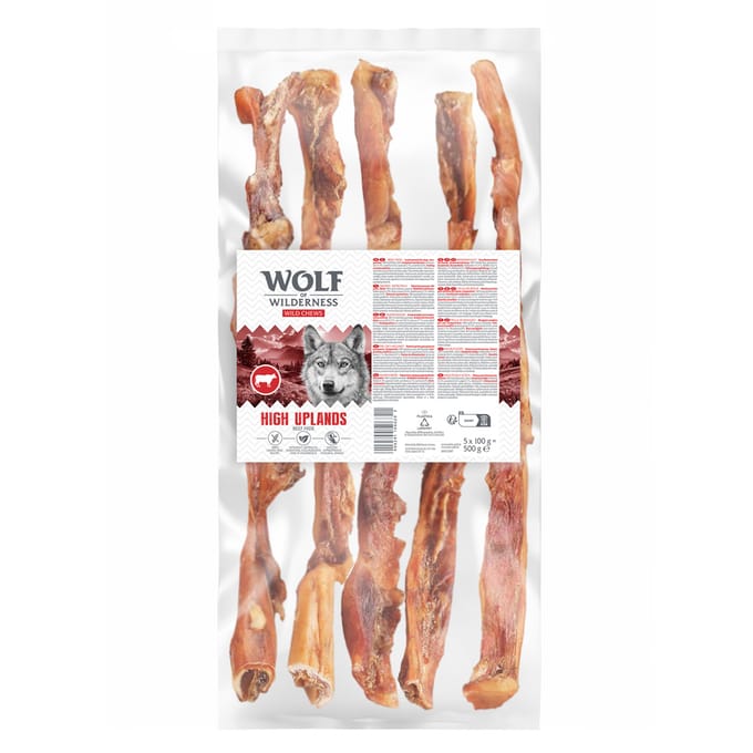 5st. Wolf of Wilderness rund scalp extra lang hondensnacks