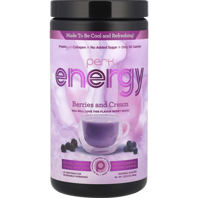 Perk Energy, Berries & Cream, 13.55 oz (384 g)