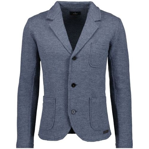 Ragman Vest Wool Cardigan Blazer Grijs / male