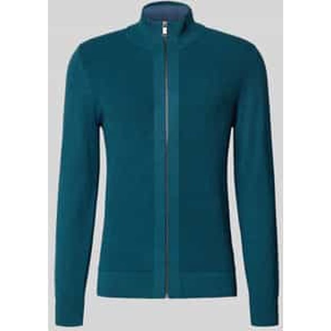 Gebreid vest met opstaande kraag