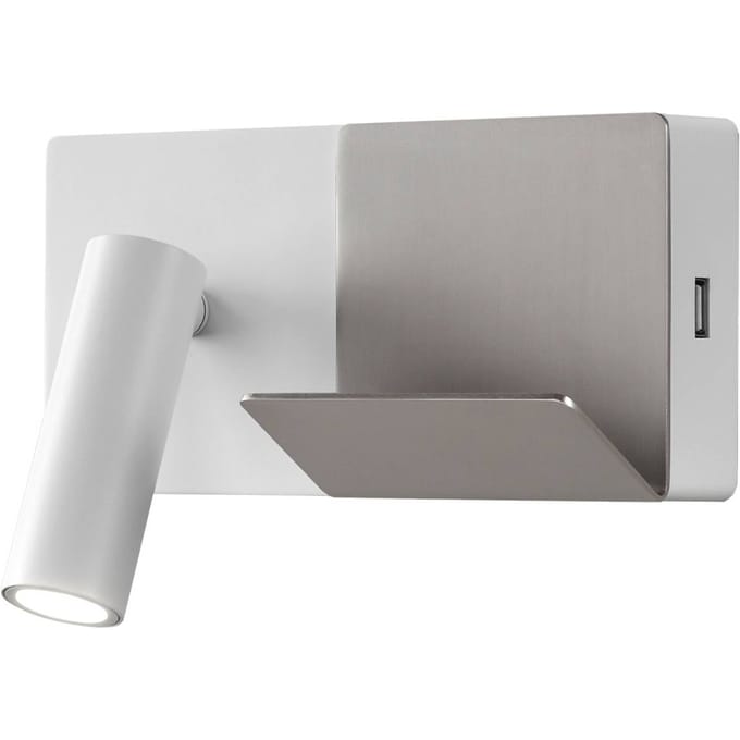 LEDS-C4 E-Lamp mini LED wandlamp wit/grijs