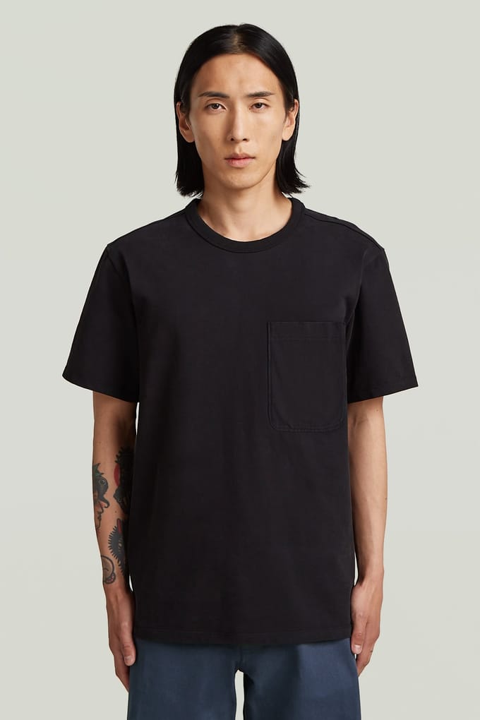 G-Star Mn Nuag Regular R T S/s Black Taglia: XS | Magliette basic Outlet | Uomo | Nero