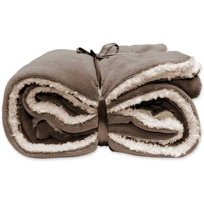 Unique Living | lars coral fleece/suede plaid 150x200cm