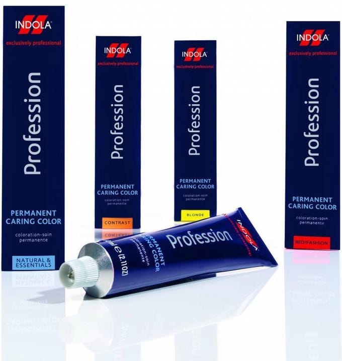 Indola Profession Caring Colour 7.40 verf Middenblond, natuurlijk koper