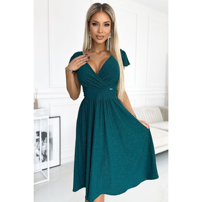Elegant Grace Dress - Grün / S
