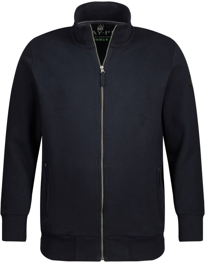 JAY-PI - Heren - Trainingsjasje opstaande kraag - Donkermarine - Maat 3XL