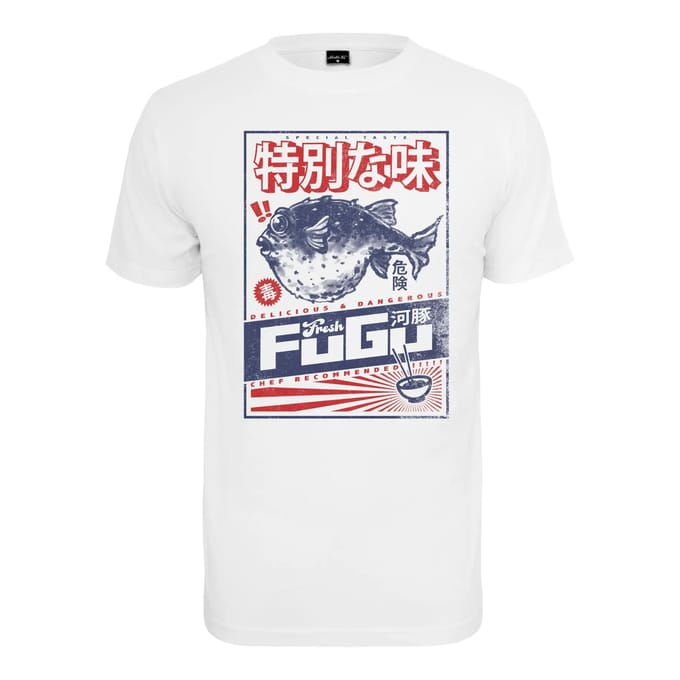 Mister Tee - Fugu Heren Tshirt - L - Wit