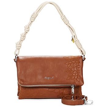 Desigual handtas schoudertas Sierra Murano Camel bruine